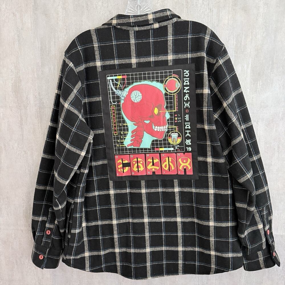 Logic COADM Tour 2019 Bobby Boy Mens XL Black Quilted Wool Flannel Shirt